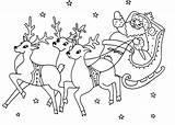 Noel Babbo Pere Navidad Rennes Renne Renos Slitta Trineo Trineos Stampare Renna Navideños Claus Noël Père Tirano Archzine Niños Coloriages sketch template