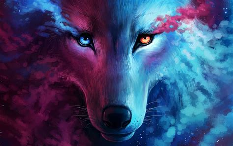 galaxy wolf wallpaperx resolution hd  wallpapersimagesbackgrounds