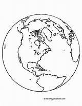 Globe Coloring Printable Getcolorings Planet sketch template