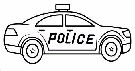 police car outline jos gandos coloring pages  kids clipart