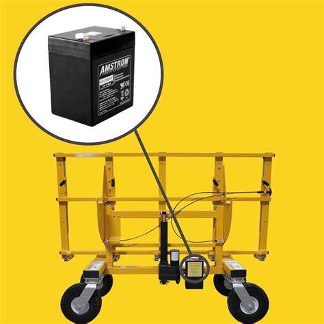 cart battery  lift install system