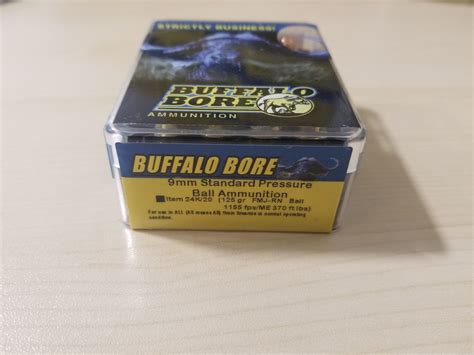 Buffalo Bore Ammunition Buffalo Bore 9mm 125 Gr Standard