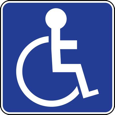 handicap parking logo clipart