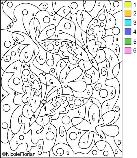 nicoles  coloring pages color  number coloring pages