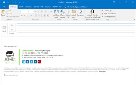 How To Setup An Email Signature In Microsoft Outlook My Xxx Hot Girl