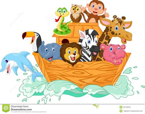 noahs ark cartoon stock vector image