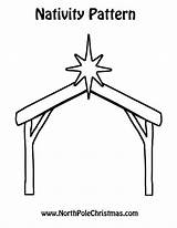 Stable Nativity sketch template