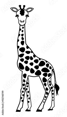 giraffe outline vector stock photo  royalty  images  fotolia