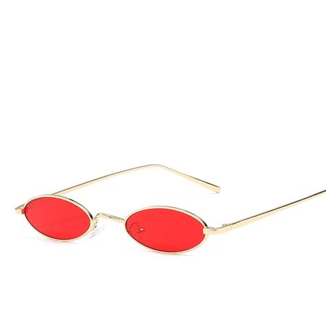 buy 2018 small oval sunglasses for women men retro