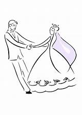 Groom Bride Coloring Dance Wedding Drawing Utilising Button Print Getdrawings Otherwise Grab Easy Kids sketch template