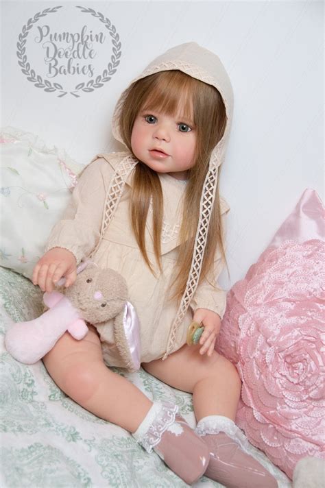 custom order reborn toddler doll baby girl lilly  regina swialkowski pumpkin doodle babies