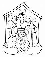 Jesus Stable Birth Christmas Pages2color Pages Cookie Copyright Coloring sketch template