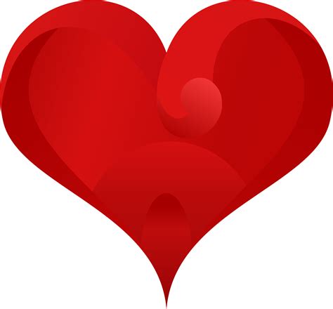 big red heart picture clipart