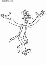 Doofenshmirtz Heinz Phineas Ferb sketch template