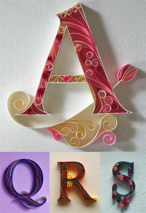 mind blowing typography art projects quilling letters quilling