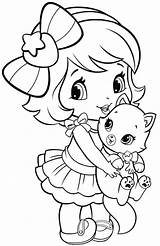 Little Girl Line Drawing Paintingvalley Coloring Pages sketch template