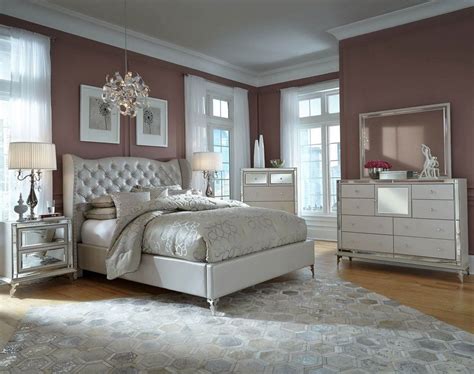 hollywood glam bedroom sets upholstered bedroom set elegant bedroom