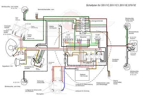 simson  comfort simson  schaltplan  farbe wiring diagram