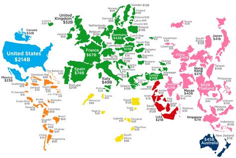 mapping  tourism industry   world