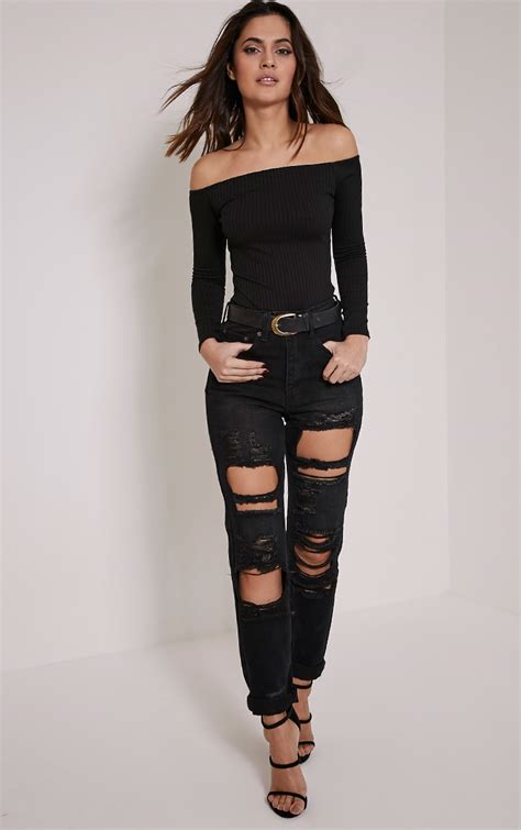 Ripped Jeans Women S Clothing