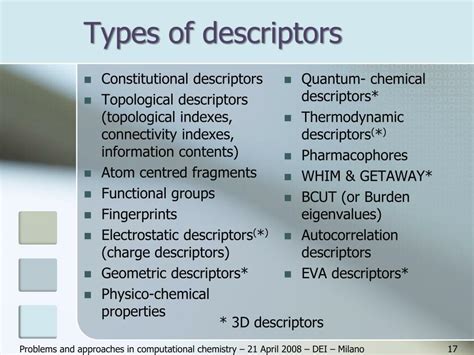chemical descriptors  molecular graphs powerpoint  id