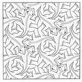 Escher Tessellation Parkettierung Malvorlagen Tessellations Sketchite Illusioni Salvato Bukaninfo Borop Uccelli Abrir Elementare статьи источник sketch template