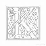 Celtic Letter Letters Stencils Alphabet Illustrations Designs Printable Illuminated Stencil Patterns Symbols Coloring sketch template