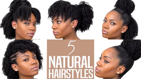 5 natural hairstyles for medium to long natural hair type 4 hair