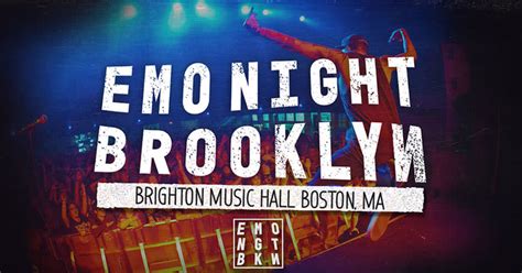 Emo Night Brooklyn Boston With Dj Set By The Dangerous Summer In