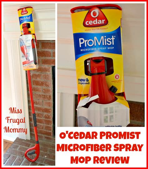 ocedar promist microfiber spray mop review  frugal mommy