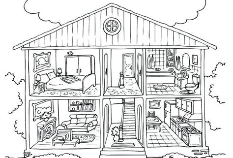 barbie dreamhouse coloring pages house colouring pages house