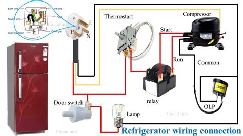 refrigerator wiring diagram refrigerator wiring connection circuit info youtube