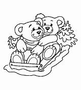Bear Coloring Christmas Pages Coloringpages1001 Sheets Printable sketch template