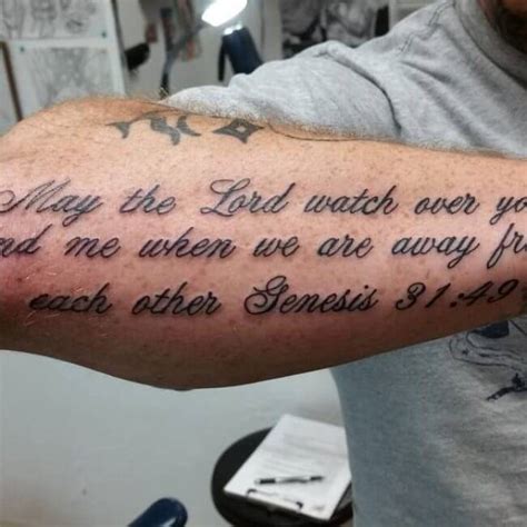 Bible Verse Forearm Tattoos