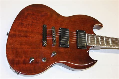 esp  viper  mahogany brown sampleprototype electric guitar  stringcom