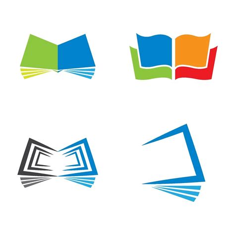 book logo images set  vector art  vecteezy