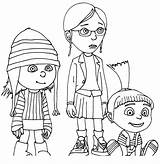 Despicable Coloring Pages Printable Kids Minions Color Minion Gru Colouring Print Girls Daughters Patlu His Sister Grus Big Motu Margo sketch template