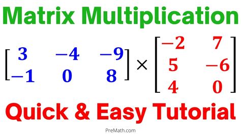 learn matrix multiplication   dimensions  times