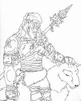 Coloring Warcraft Orc Hunter Pages Book Coloringsky Printable Visit sketch template
