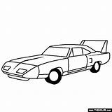 Superbird Plymouth Coloring Pages Cars Thecolor Template Online sketch template