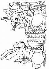 Osterhase Ausmalbilder Bunny Malvorlagen sketch template