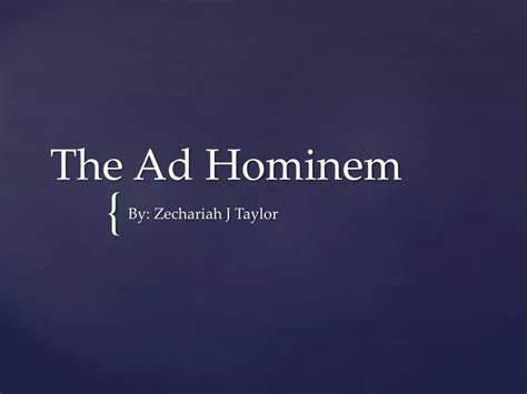 ad hominem powerpoint    id