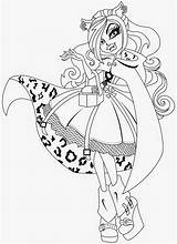 Clawdeen Monster High Coloring Wolf Pages Colouring Kindergarten Sheets sketch template
