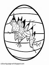 Easter Colouring Egg sketch template