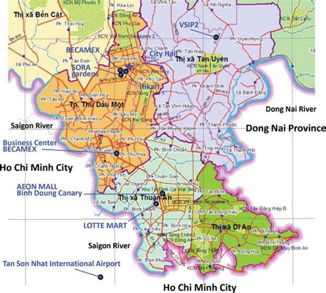 Binh Duong Map