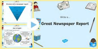 newspaper template reports ks resources
