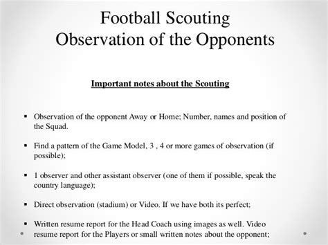 football scouting report template  templates  templates