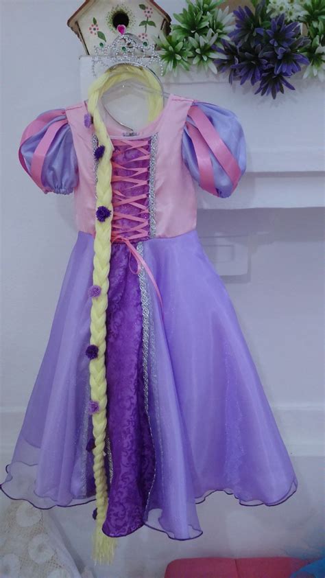 Fantasia Infantil Vestido Rapunzel R 160 00 Em Mercado Livre
