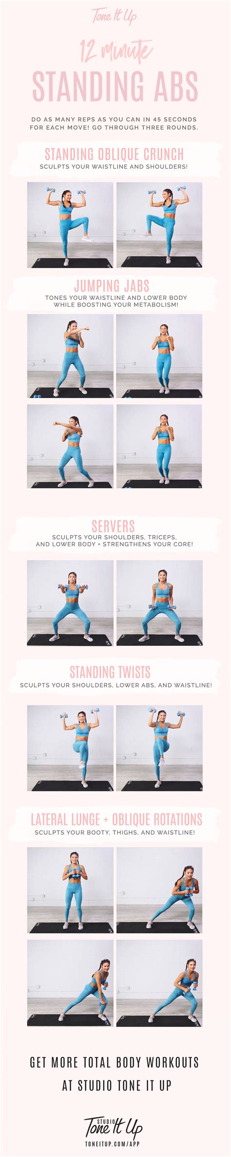 abs pop    minute standing abs workout toneitupcom