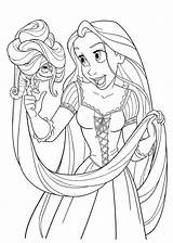 Drawing Rapunzel Color Paintingvalley sketch template